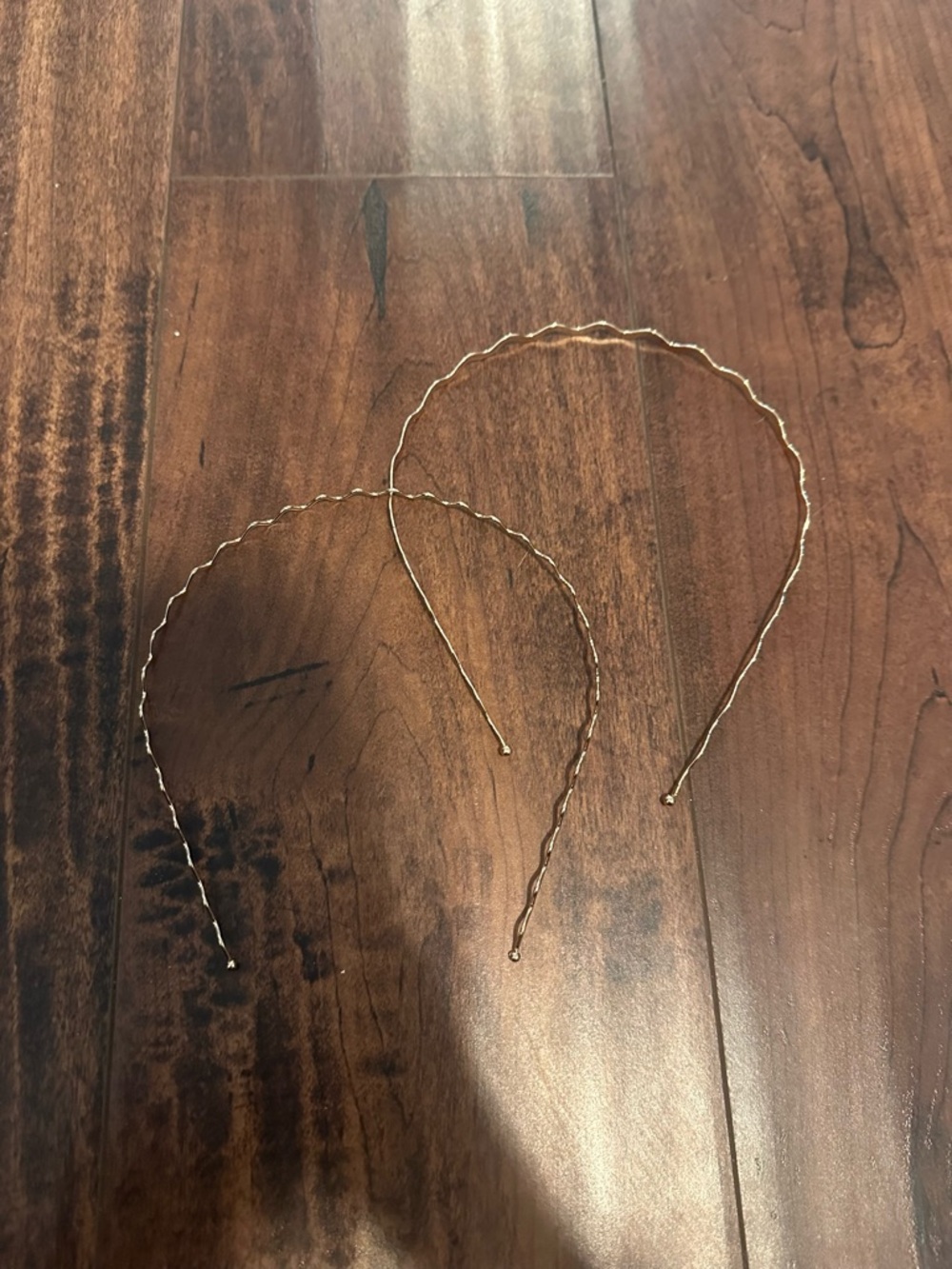 Gold toned headbands